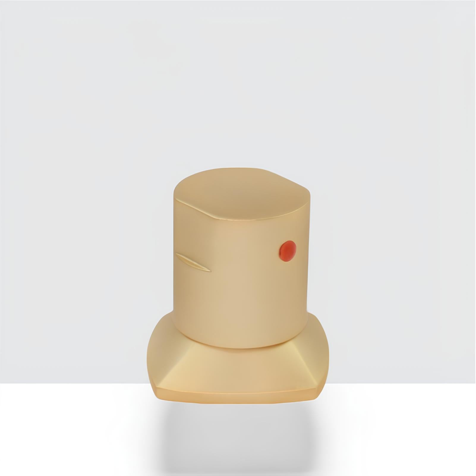 Acabamento Registro Round - Gold Escovado (Base Deca / Docol)