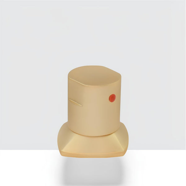 Acabamento Registro Round - Gold Escovado (Base Deca / Docol)