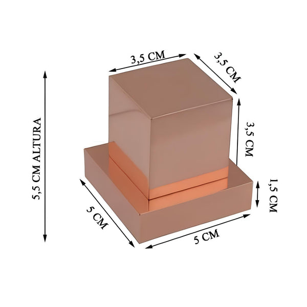 Acabamento Registro - Rose Gold (Base Deca / Docol)