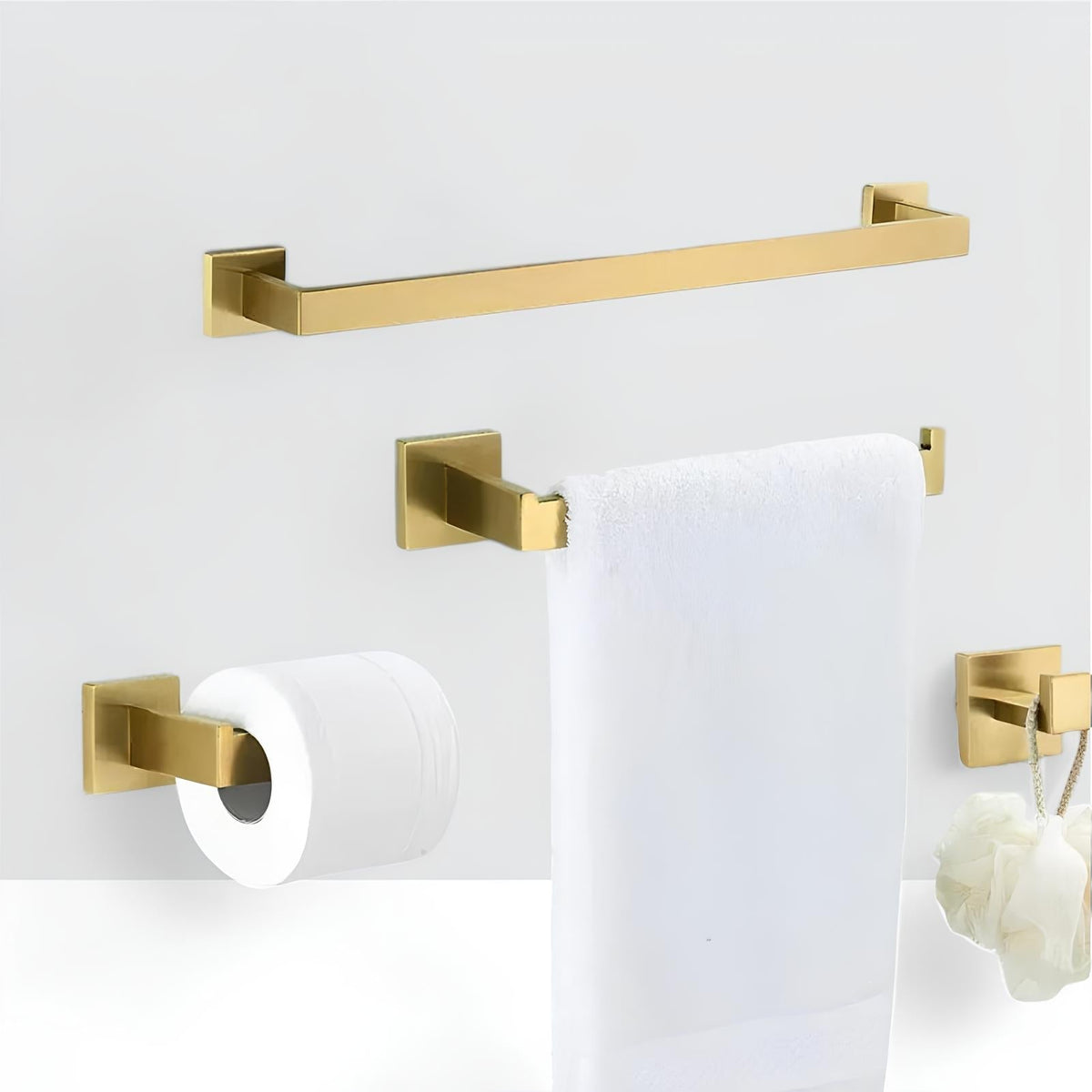 Acessórios Banheiro Gold Escovado