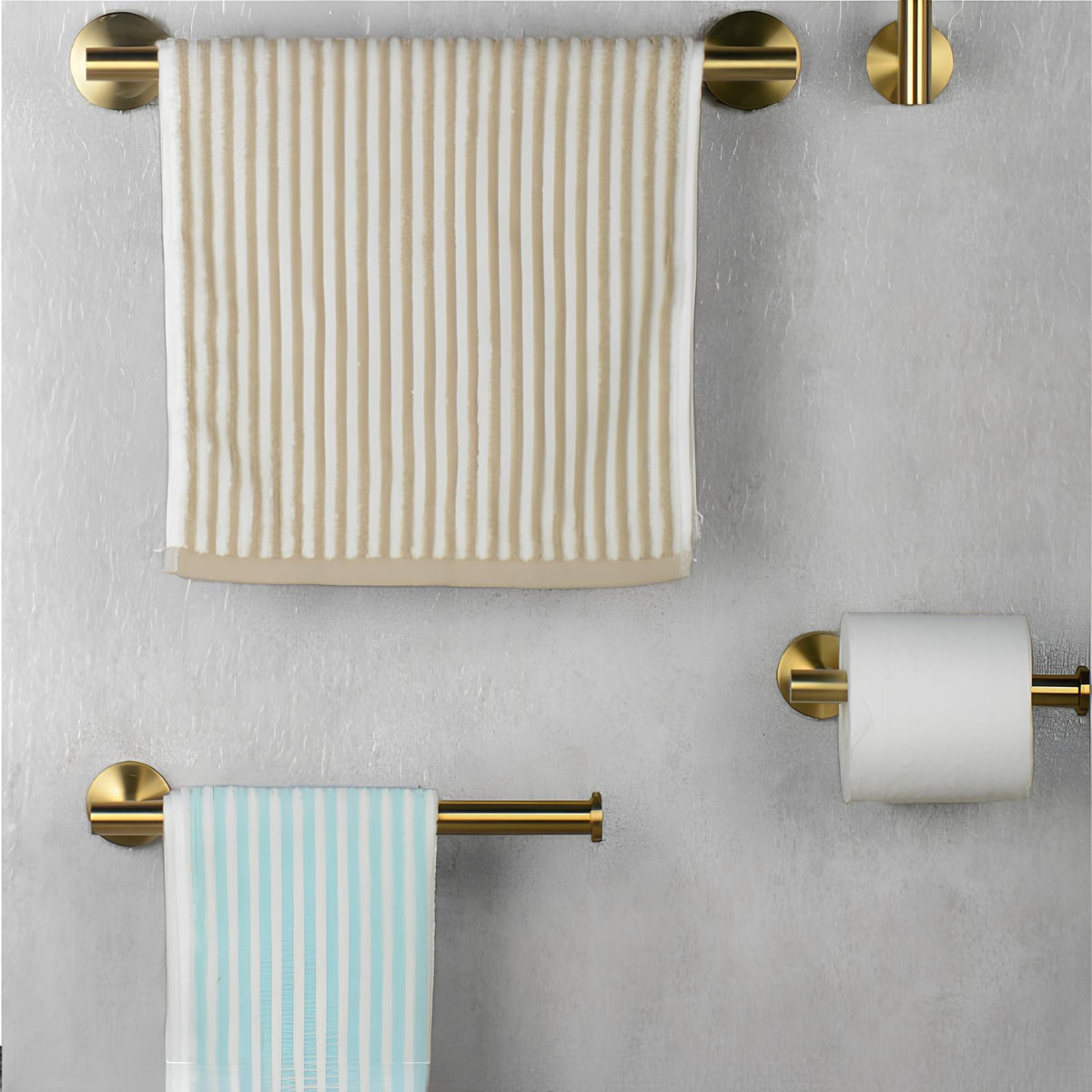 Acessórios Banheiro Gold Escovado Fit