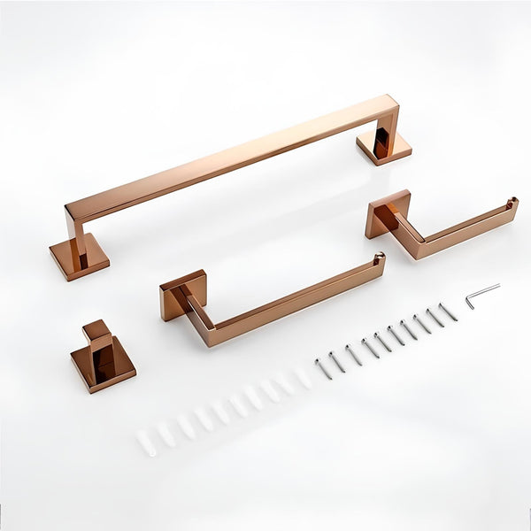 Acessórios Banheiro Rose Gold