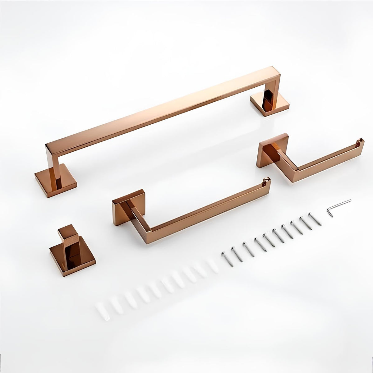 Acessórios Banheiro Rose Gold