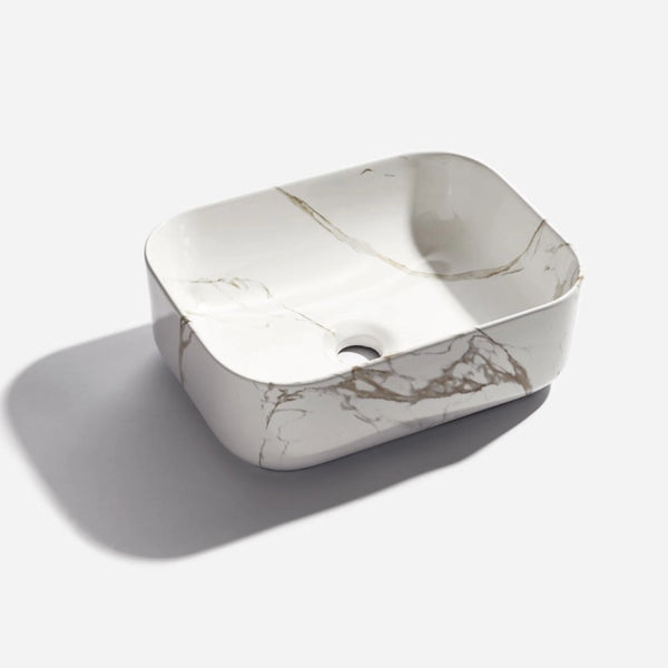 Cuba de Banheiro Louça Apoio Retangular 40 cm (Maia Branca)