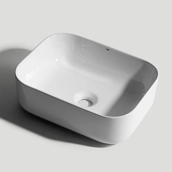 Cuba de Banheiro Louça Apoio Retangular 40 cm (Maia Branca)