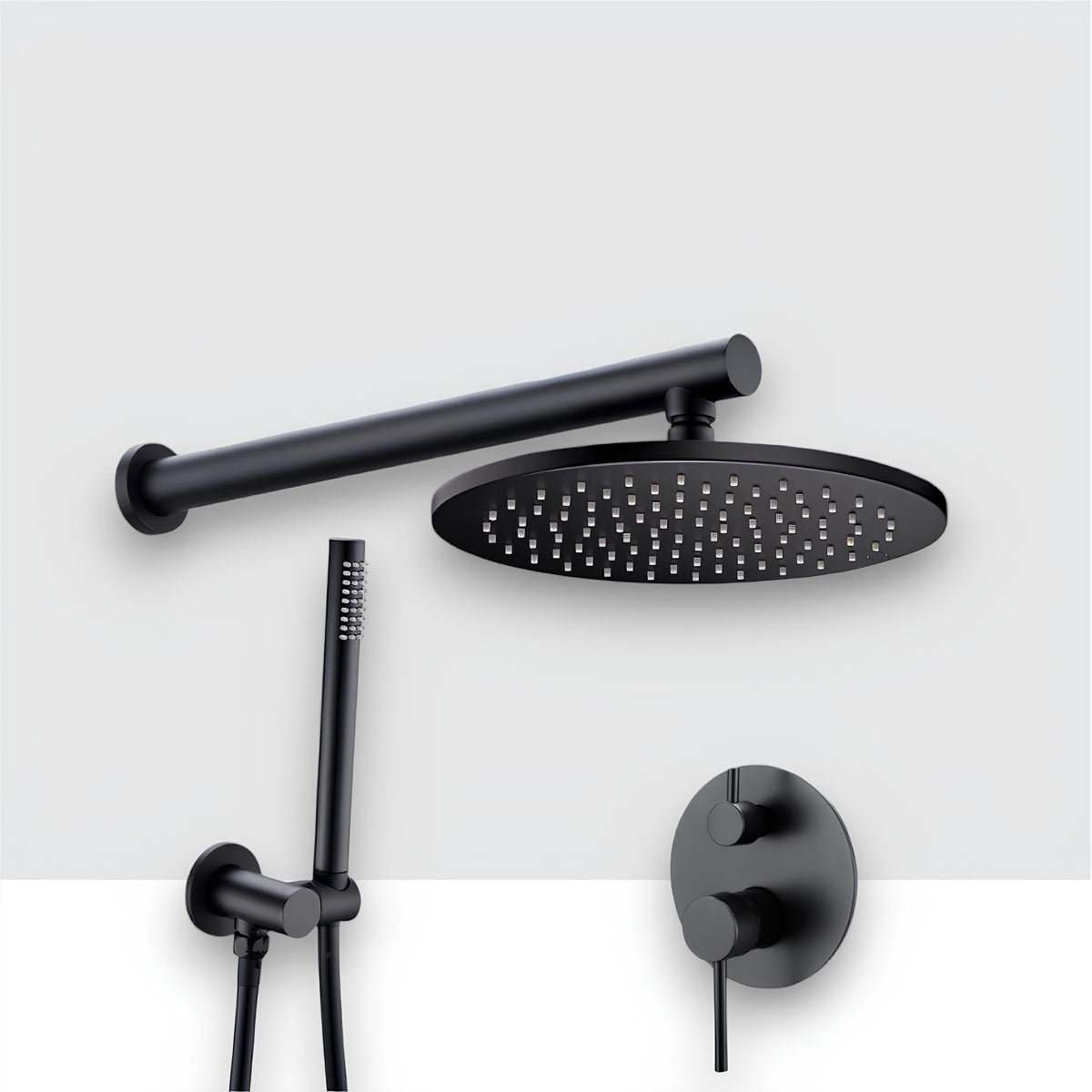 Kit Chuveiro Redondo Black Premium