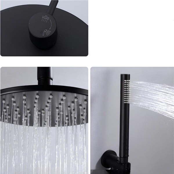 Kit Chuveiro Redondo Black Premium