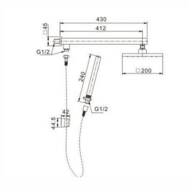 Chuveiro Cromado com Desviador