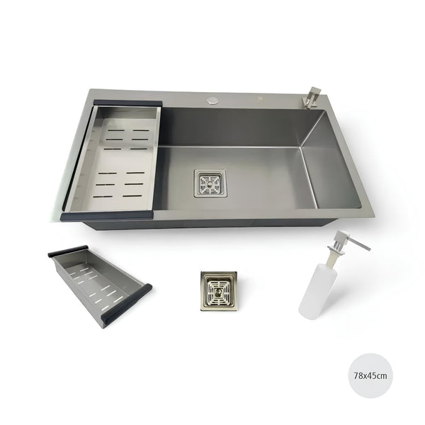 Cuba Aço Escovado Quadratta - Única