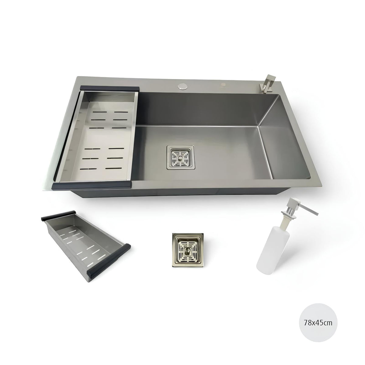 Cuba Aço Escovado Quadratta - Única