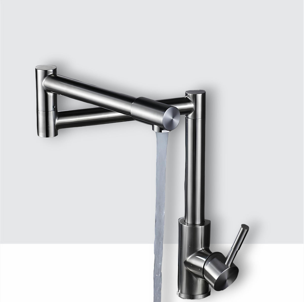 Torneira Cozinha Dobrável - Aço Escovado