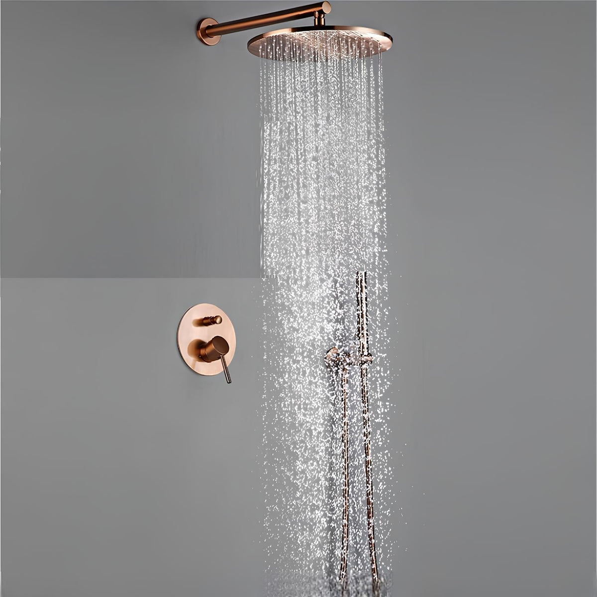 Kit Chuveiro Completo Rose Gold