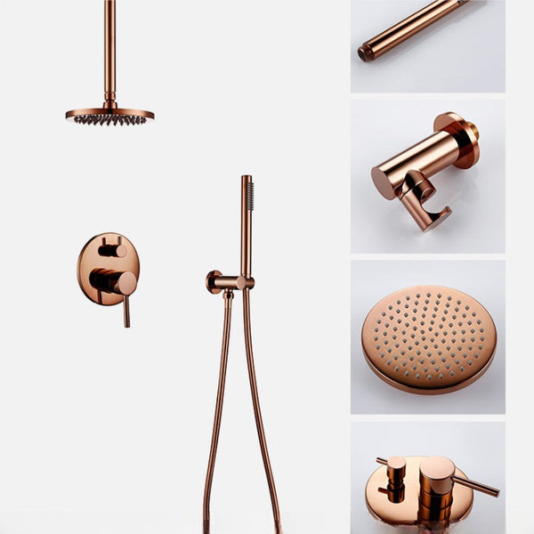 Kit Chuveiro Completo Rose Gold