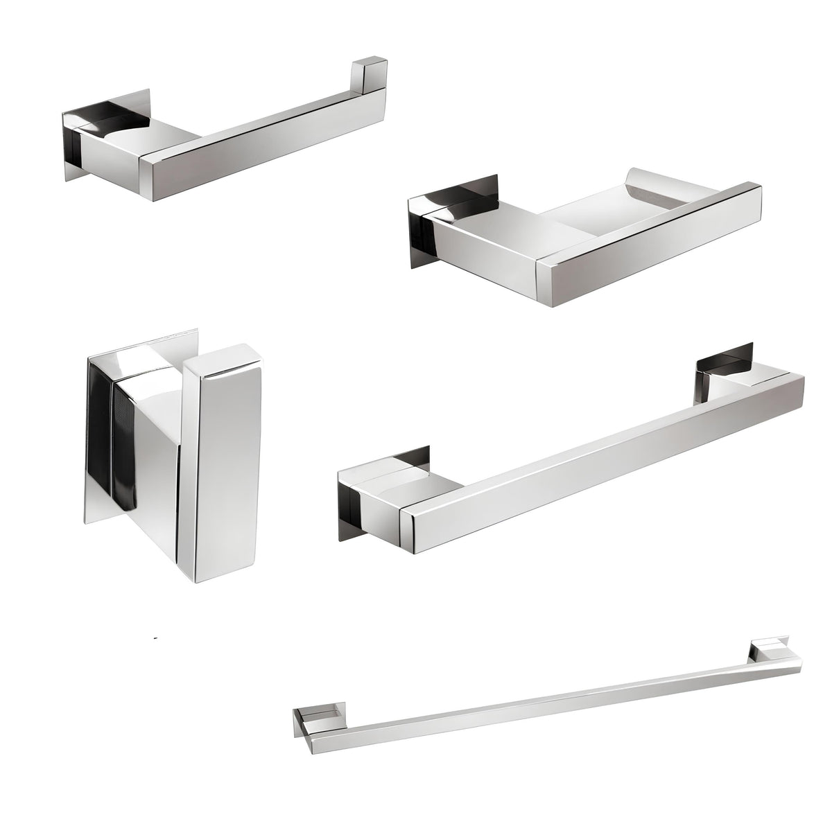 Acessórios Banheiro Cromado New