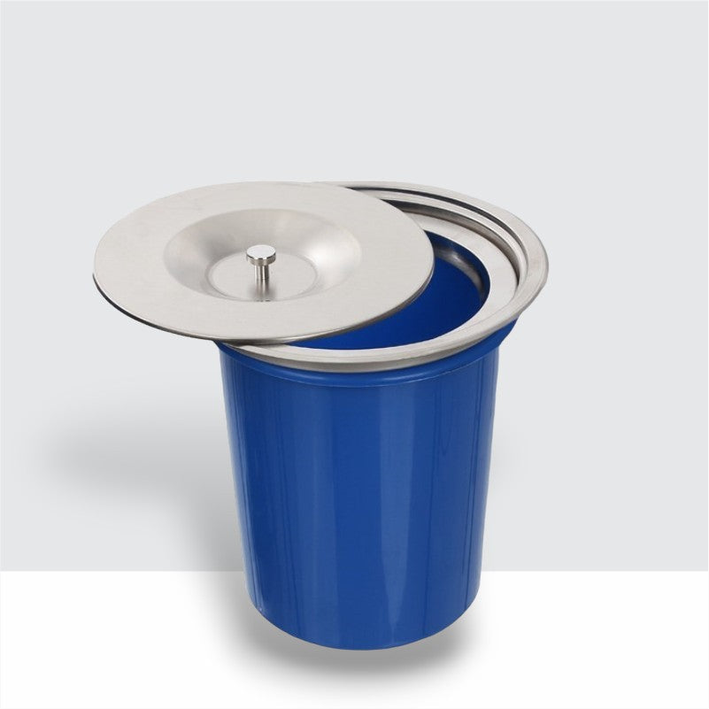 Lixeira de Embutir Aço Escovado