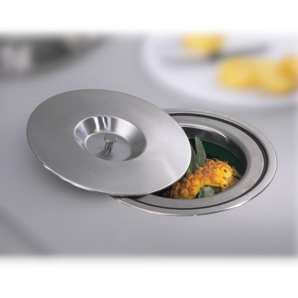 Lixeira de Embutir Aço Escovado