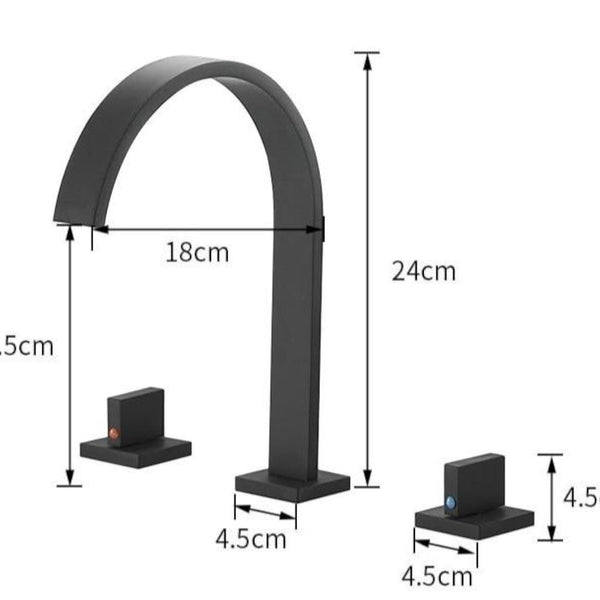 Torneira Banheiro Misturador Black