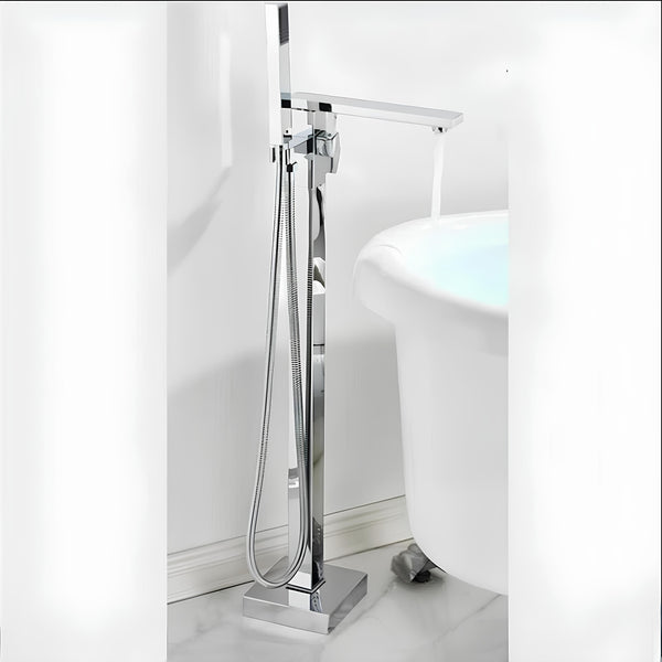 Torneira Banheiro Piso c/ Ducha Quadratta