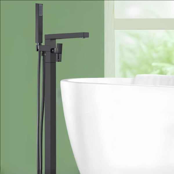 Torneira Banheiro Piso c/ Ducha Quadratta