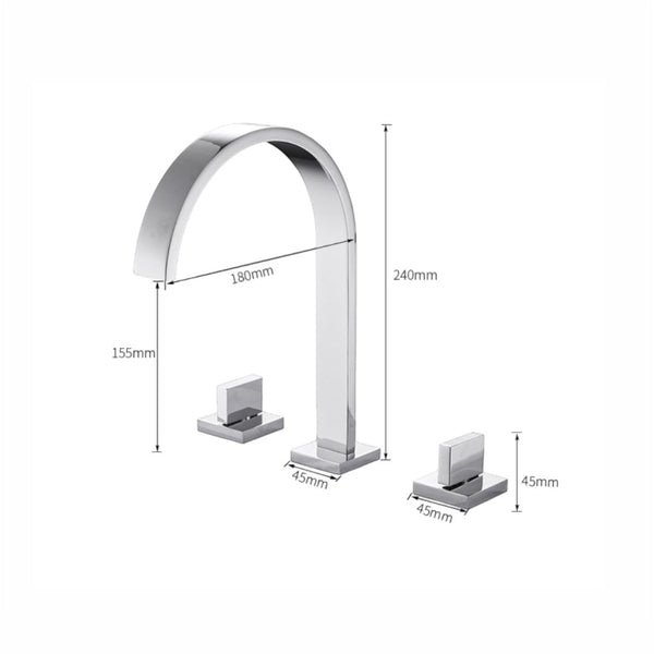 Torneira Banheiro Misturador Cromada