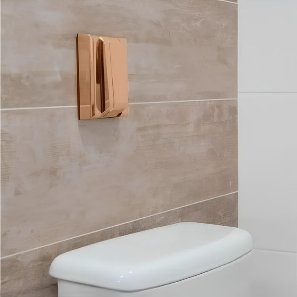 Acabamento Válvula Descarga Rose Gold